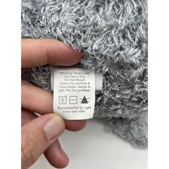 Stephan Baby Elephant Lovey Yellow Tummy attached Stomach Blanket Gray Plush - Picture 12 of 12